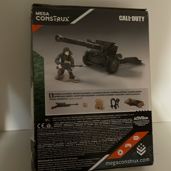 CALL OF DUTY Anti-Tank Gun Building Set Mega Construx FMG08 121 Pcs Retired 2017 - Picture 3 of 7